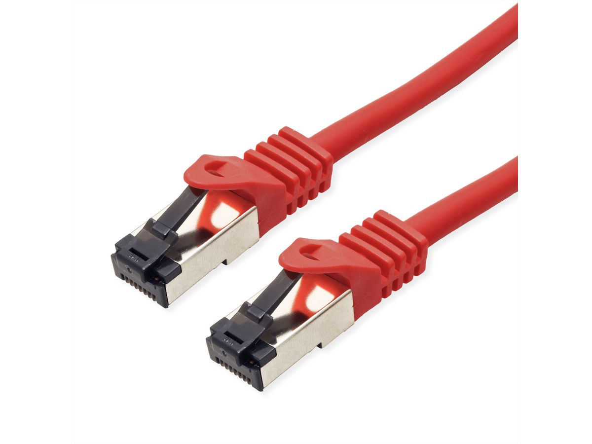 VALUE S/FTP Patch Cord Cat.8 (Class I), stranded, LSOH, red, 1 m