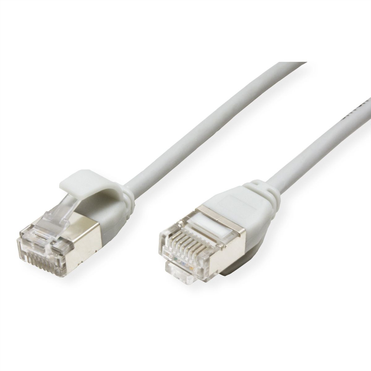 ROLINE U/FTP DataCenter Patch Cord Cat.6A (Class EA), LSOH, slim, grey, 1 m