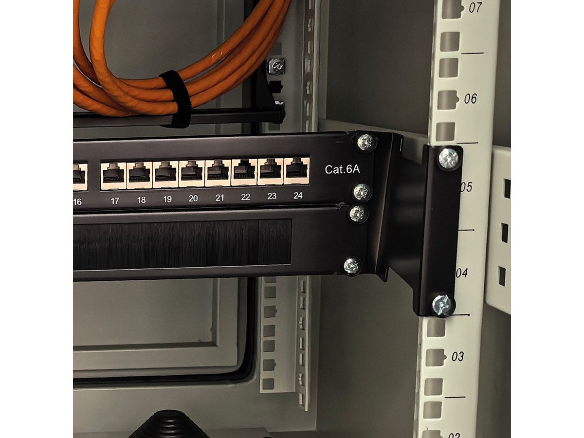 VALUE 19" Rack Depth Extender, 2 pcs, 2U, metal, 151.5mm