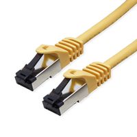 VALUE S/FTP Patch Cord Cat.8 (Class I), stranded, LSOH, PoE, yellow, 2 m