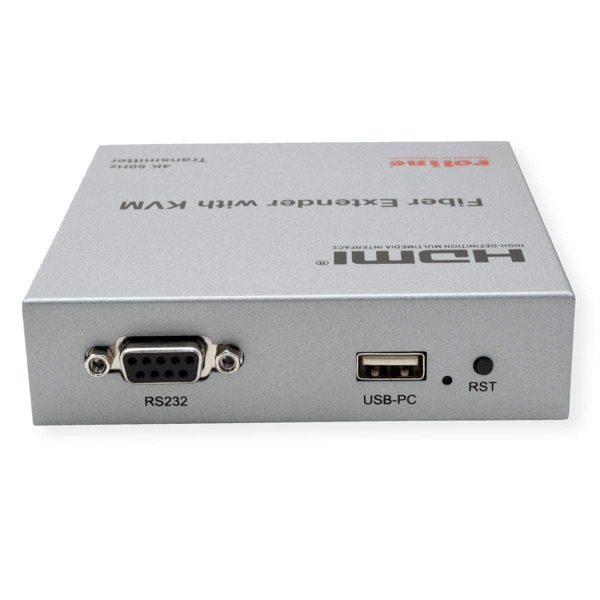 ROLINE KVM Extender over Fiber Optic, HDMI 4K, USB, 20 km