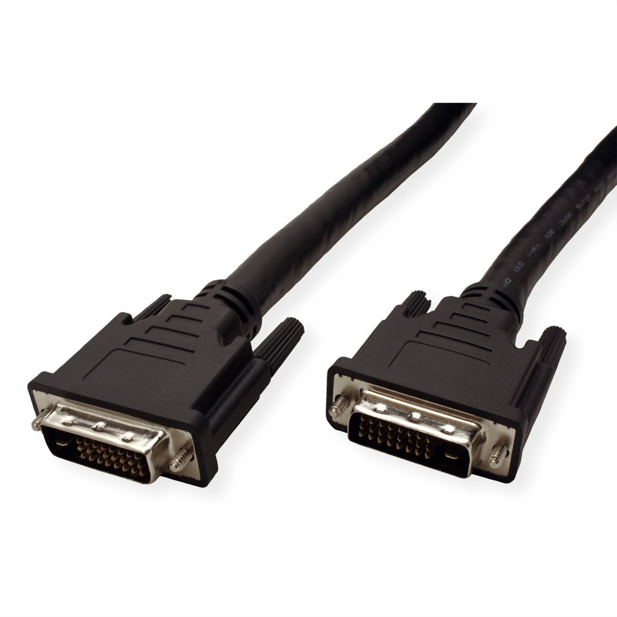 ROLINE DVI Cable, DVI (24+1), Dual Link, M/M, 15 m