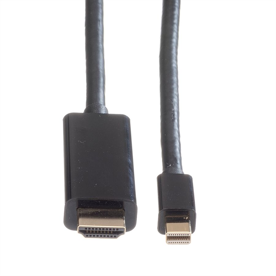ROLINE Mini DisplayPort Cable, Mini DP-UHDTV, M/M, black, 3 m