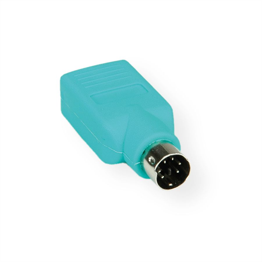 VALUE PS/2 to USB Adapter, Mouse, green