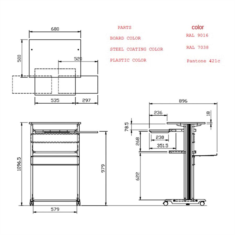 ROLINE PC Standing Workstation
