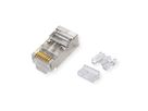 ROLINE Cat.6A (Class EA) RJ-45 Modular Plug, shielded, for Solid/Stranded Wire, 10 pcs.