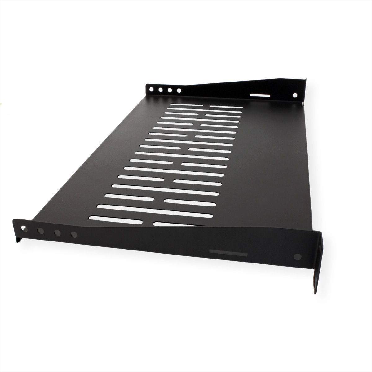 VALUE 19"-Fixed Shelf, 485 x 250mm, max. 10 kg, 1U, black
