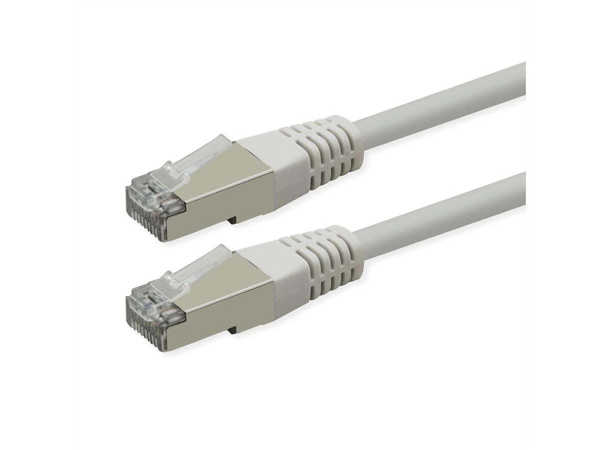 ROLINE S/FTP (PiMF) Patch Cord, Cat.6 (Class E), PoE, white, 5 m