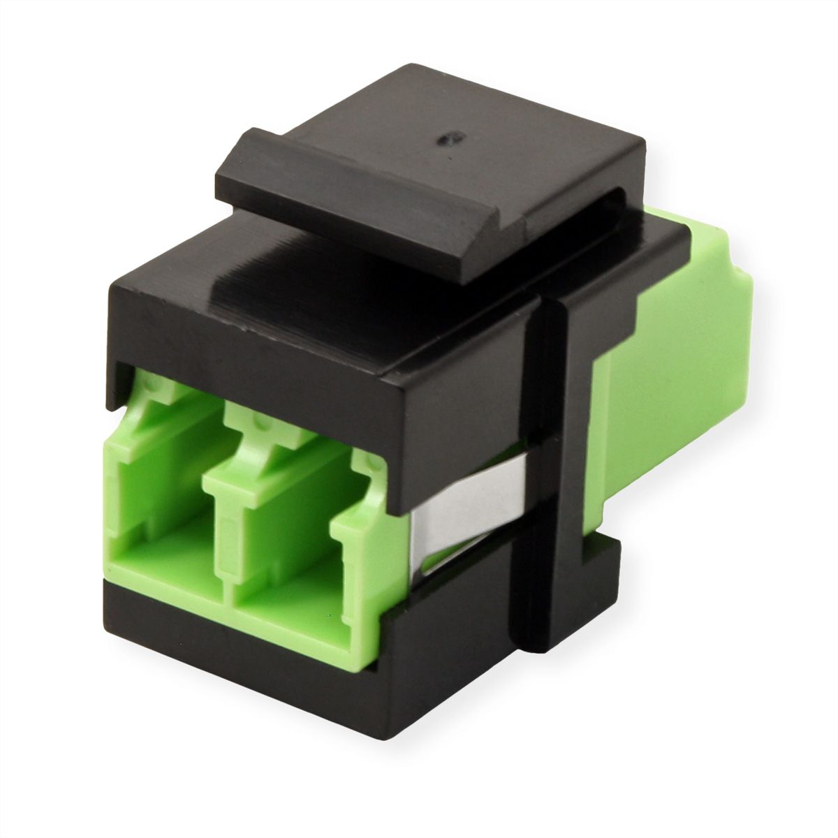 ROLINE Fiber Optic Keystone Jack, LC/LC Duplex, Multimode, OM5