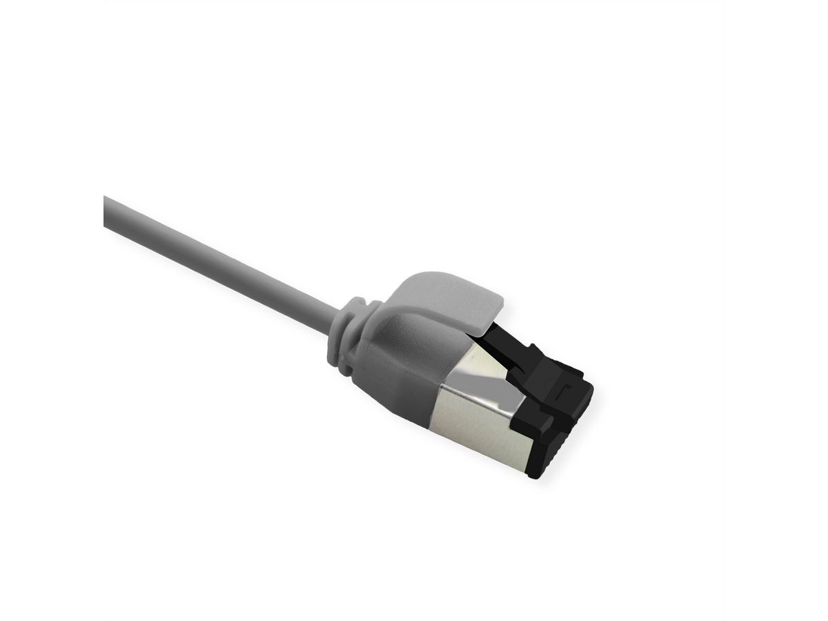 ROLINE U/FTP Patch Cord Cat. 8.1 (Class I), LSOH, SLIM, grey, 2 m