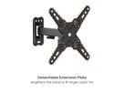 VALUE TV Monitor Arm, Wall Mount, < 109cm, < 20kg, 2 joints