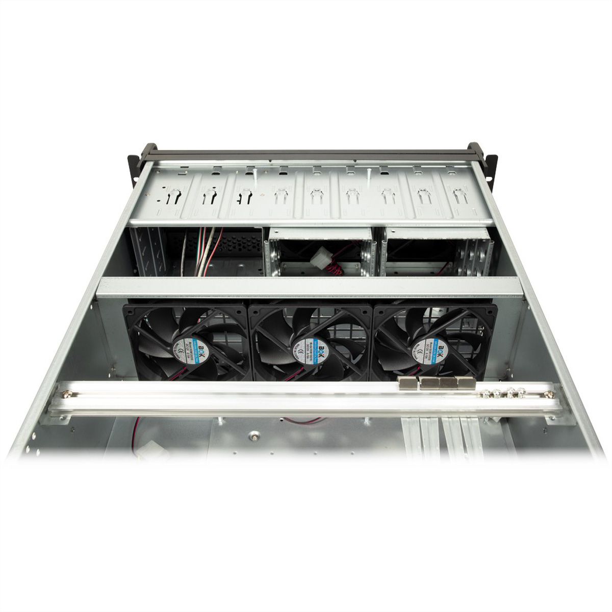 19" Industrial Rack-Mount Server Chassis, 4UH, IPC 4U-4129L, black