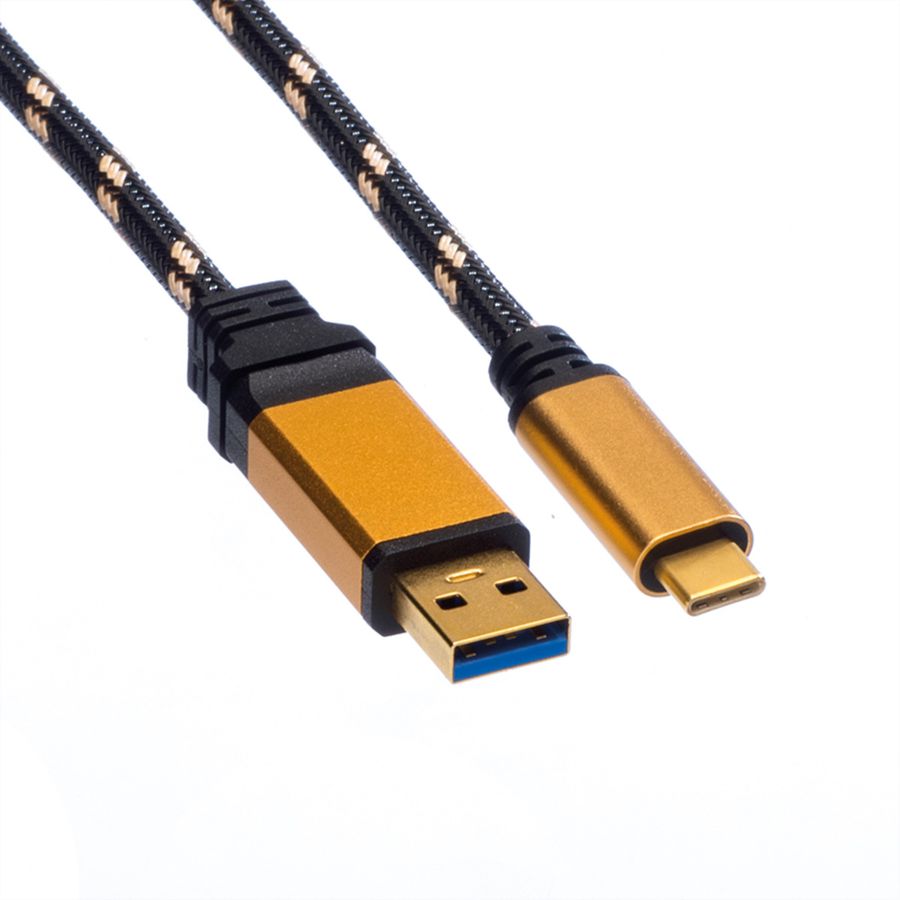 ROLINE GOLD USB 3.2 Gen 1 Cable, A-C, M/M, 2 m