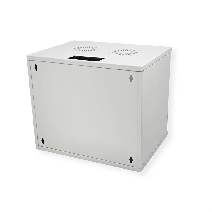 ROLINE 19-inch wall-mounted housing Basic 9 U, 540x400 WxD kit grey