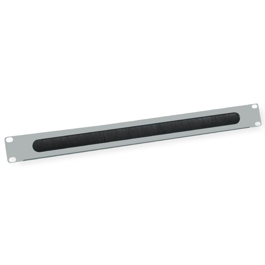 VALUE 19" Cable Entry 1U with Brush Seal, grey