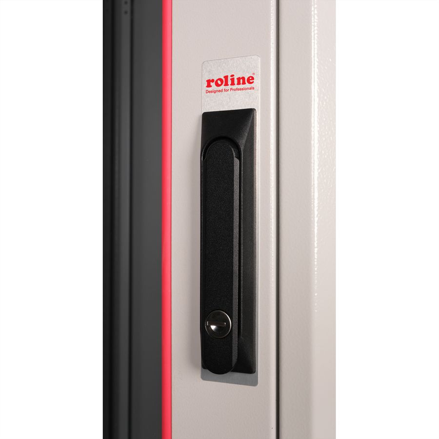 ROLINE 19-inch Network Cabinet Pro 22 U, 600x600 WxD glass door grey