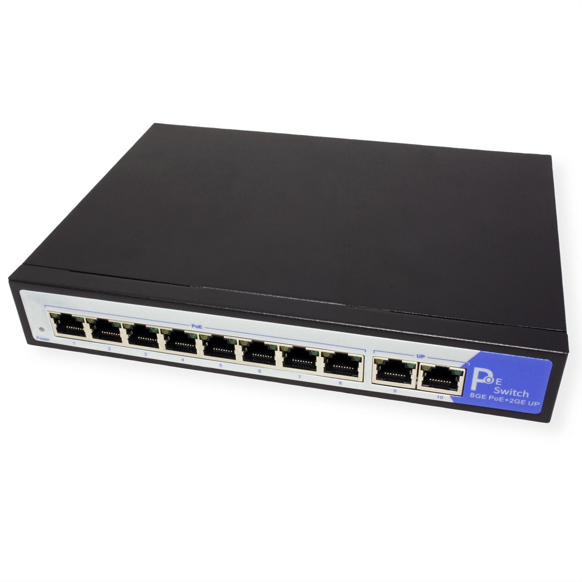 VALUE PoE+ Switch, Gigabit Ethernet, 8+2 Ports