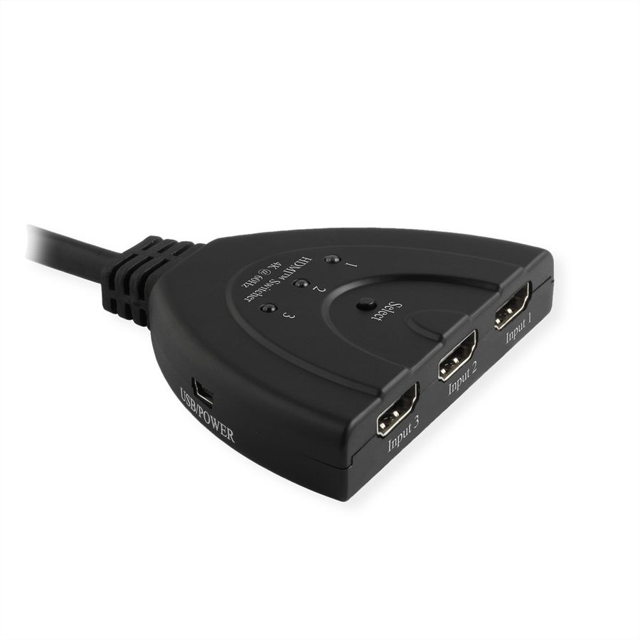 VALUE HDMI Switch, 3x1, 4K60Hz