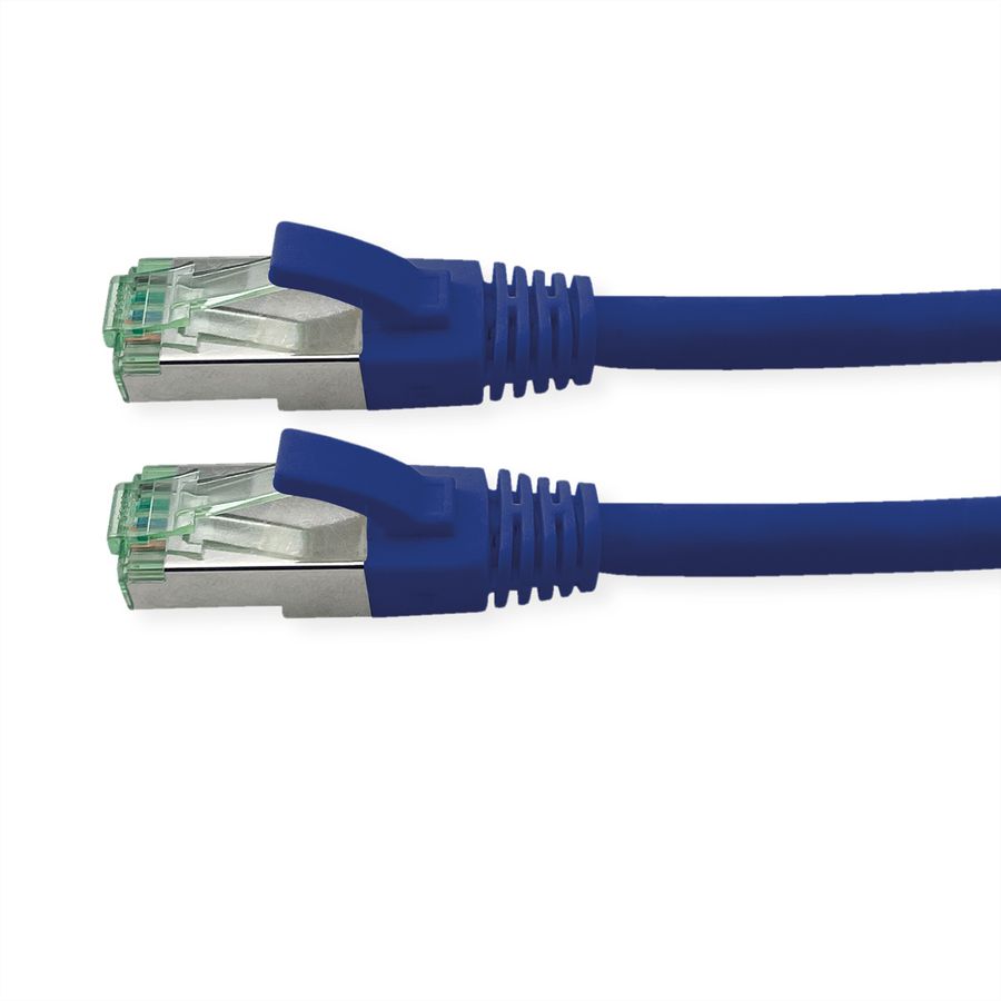ROLINE RM S/FTP (PiMF) Patch Cord Cat.6A, blue, 2 m
