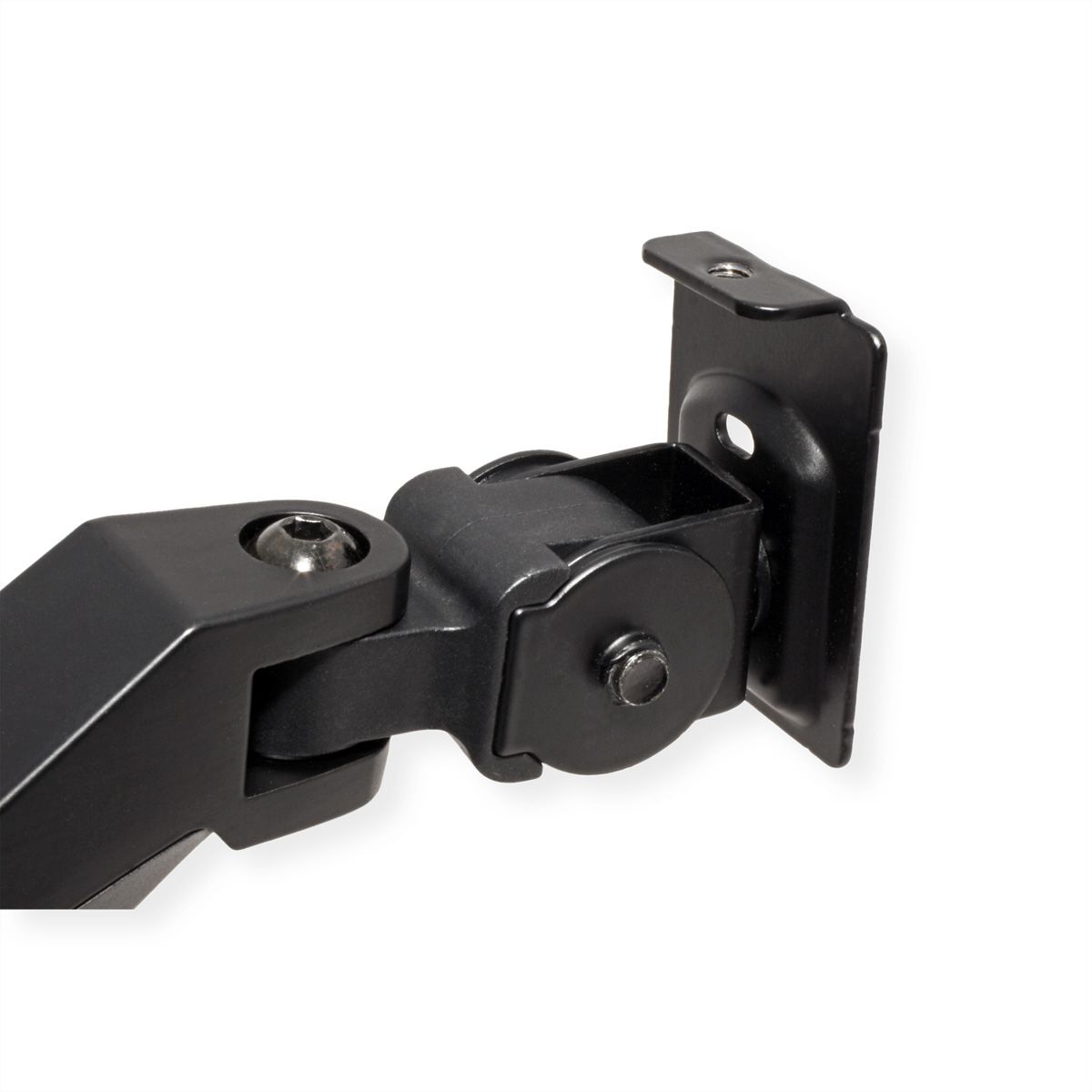 VALUE Dual LCD Monitor Arm, Desk Clamp, 5 Joints, Space Saving