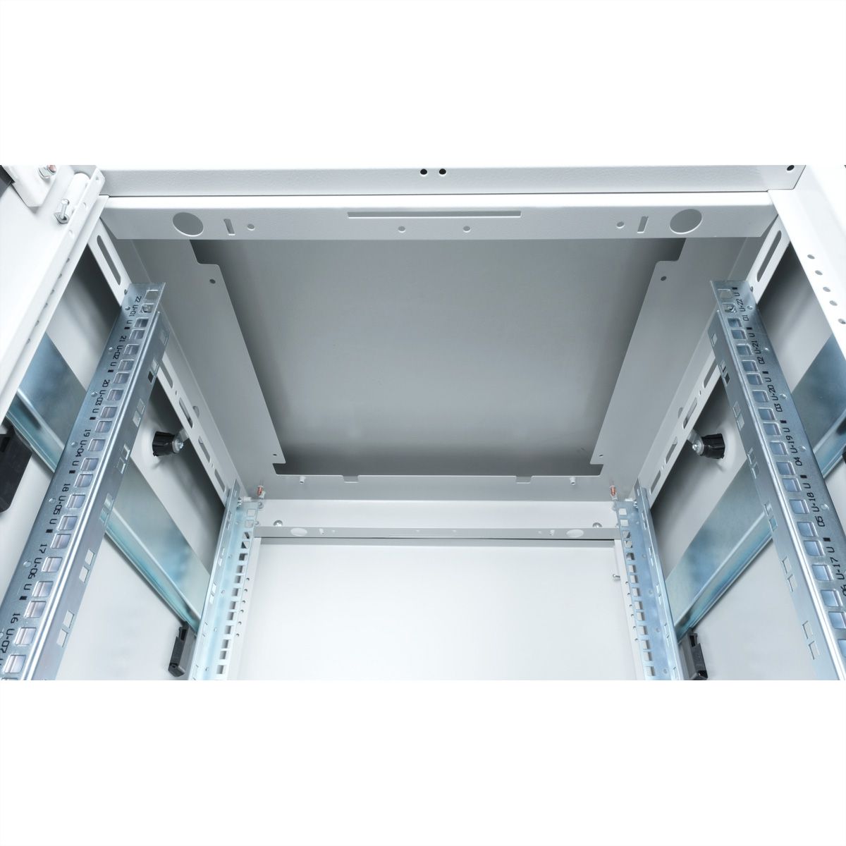 ROLINE 19-inch Network Cabinet Pro 22 U, 600x600 WxD glass door grey