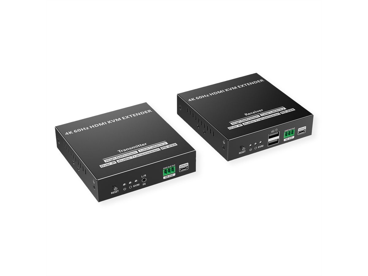 VALUE KVM Extender over Cat. 6/6A, HDMI, 4K@60Hz, max. 120m