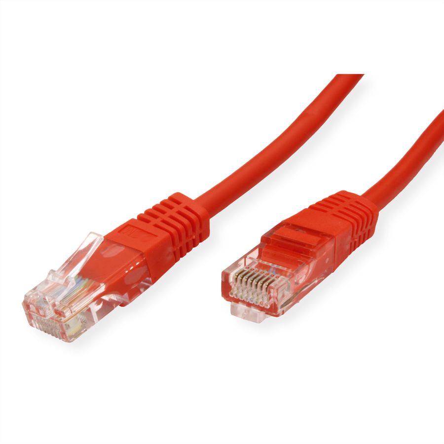 ROLINE UTP Patch Cord Cat.5e (Class D), PoE, red, 3 m