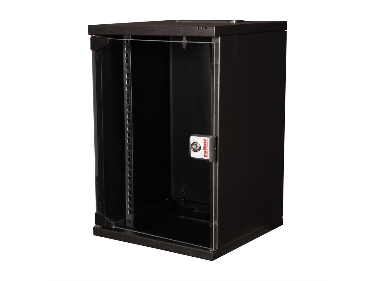 ROLINE 10-inch wall-mounted housing 9 U, 312x300 WxD black