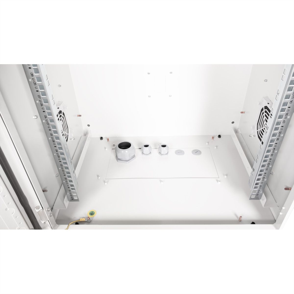 ROLINE 19-inch wall-mounted housing Pro 12 U, 600x450 WxD IP55 outdoor grey