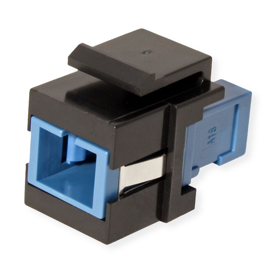 ROLINE Fiber Optic Keystone Jack, SC Simplex, Singlemode, OS2