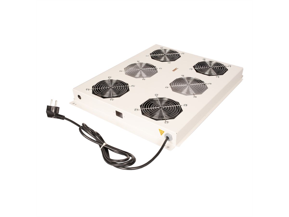 ROLINE 19" roof fan unit with 4 fans, ON/OFF for server rack PRO series, grey