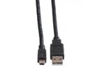 ROLINE USB 2.0 Cable, A - 5-Pin Mini, M/M, black, 1.8 m