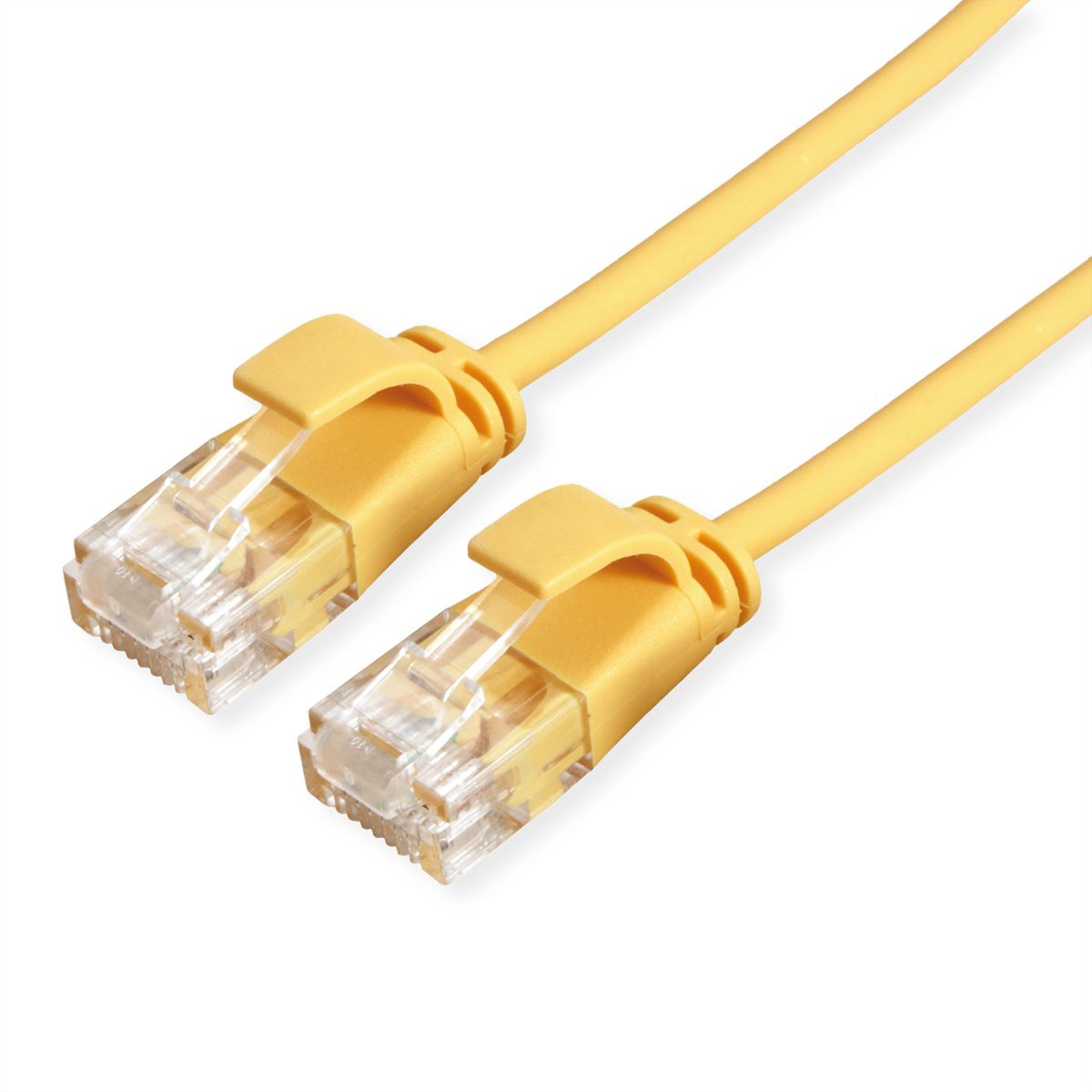 ROLINE UTP Data Center Patch Cord Cat.6A (Class EA), LSOH, Slim, yellow, 1 m
