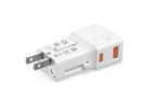 VALUE POCKET Travel Charger, EU/UK/US, 2x Ports (A+C), 25W, white