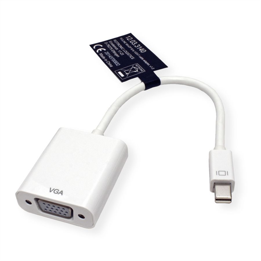 ROLINE Mini DisplayPort-VGA Adapter, v1.2, Mini DP M - VGA F