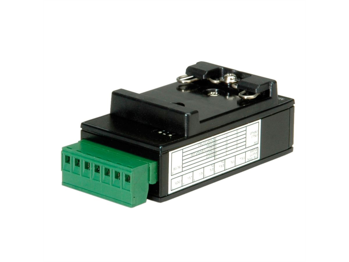 ROLINE RS-232 to RS-422/485 Converter, Din Rail, self powered