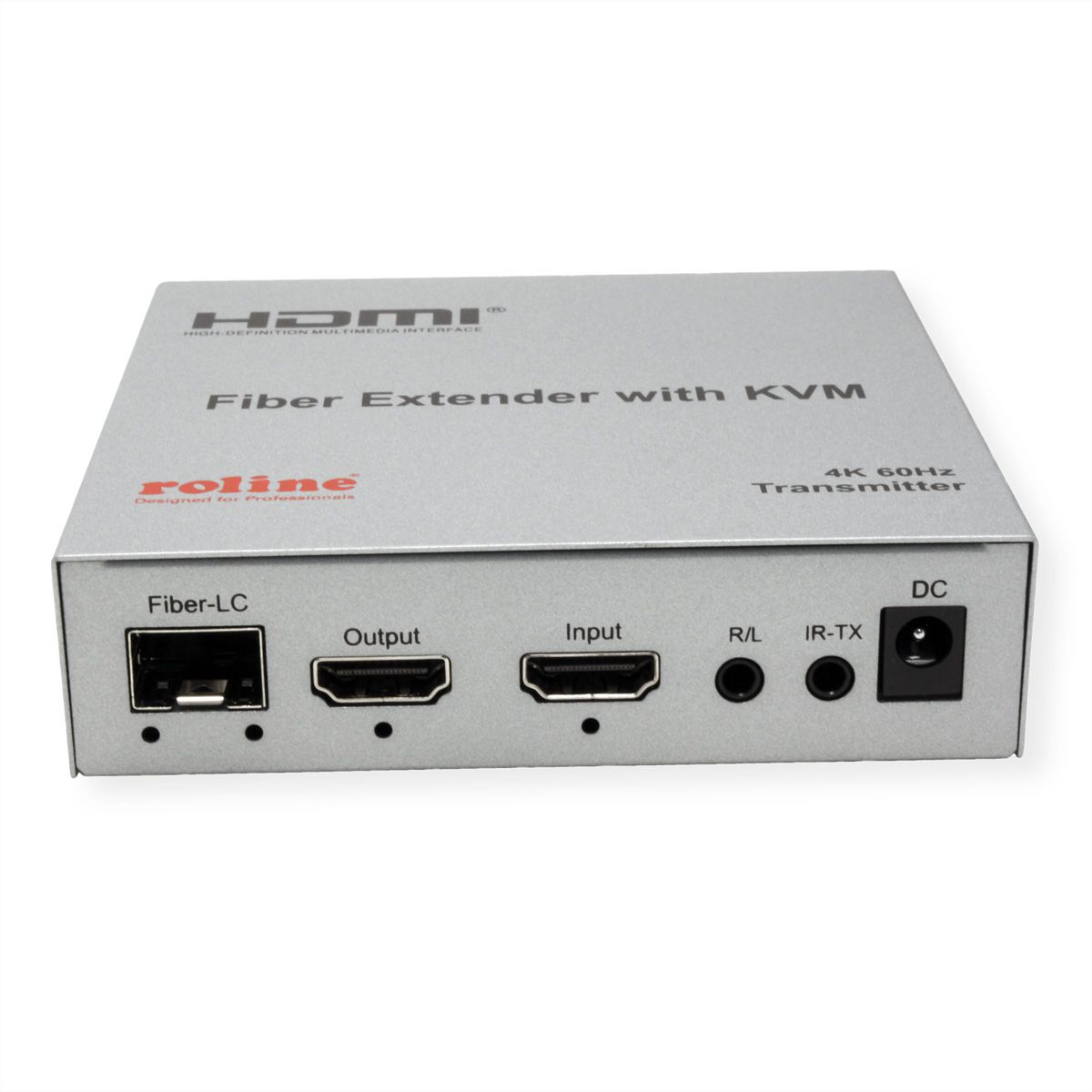 ROLINE KVM Extender over Fiber Optic, HDMI 4K, USB, 20 km