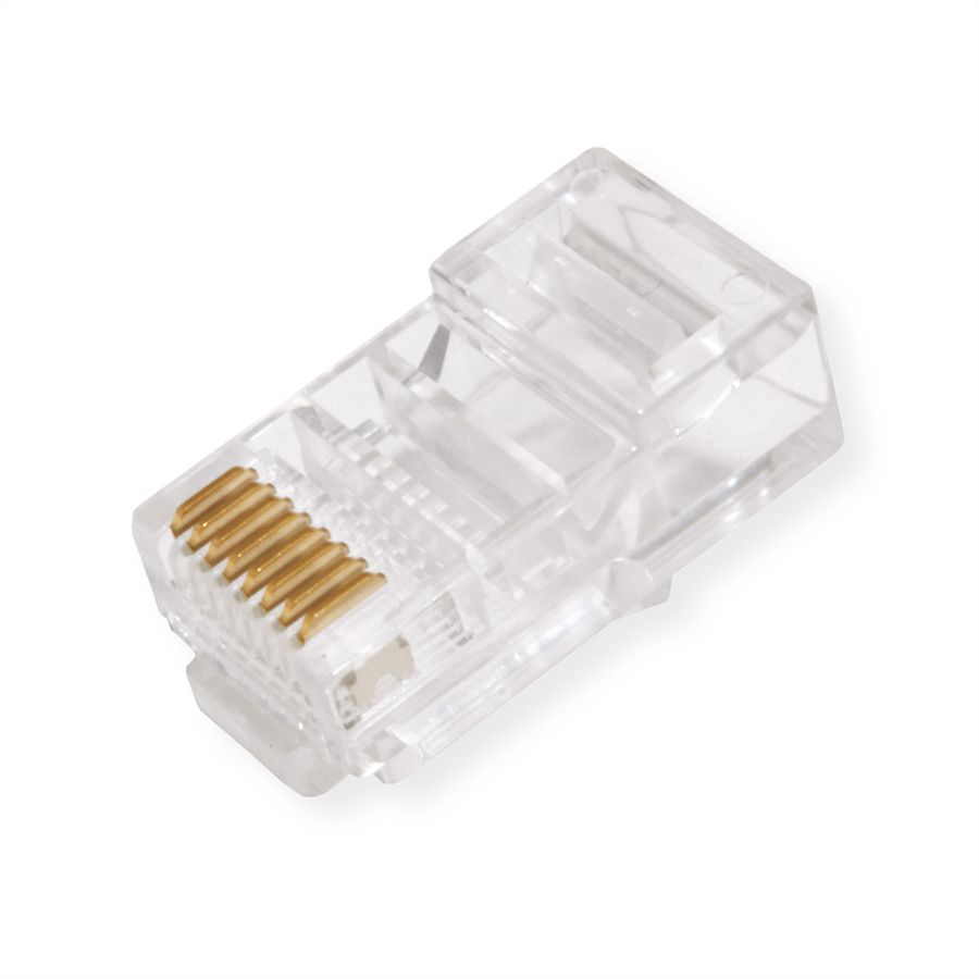 VALUE Cat.5e (Class D) Modular Plug, UTP, for Stranded Wire, 10 pcs.