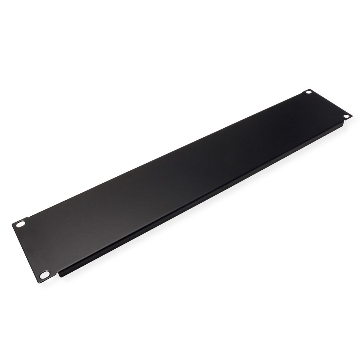 19" Blank Panel, 2U, Metal, black