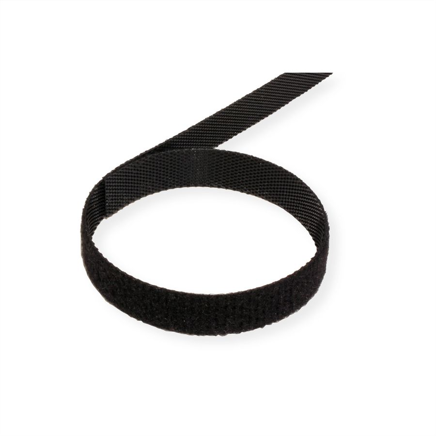 VALUE Strap Cable Tie Roll, Width 10mm, black, 25 m
