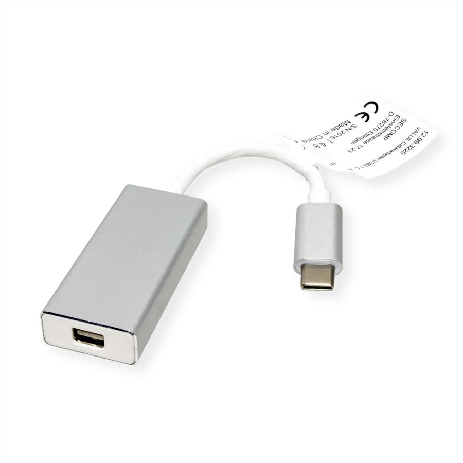VALUE Type C - Mini DisplayPort Adapter, v1.2, M/F