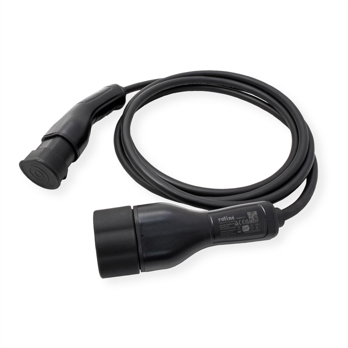 ROLINE EV Charging Cable Assembly Type2, 3-Phase, 480VAC (3P+N+E), 16 A, 11 kW, 7.5 m