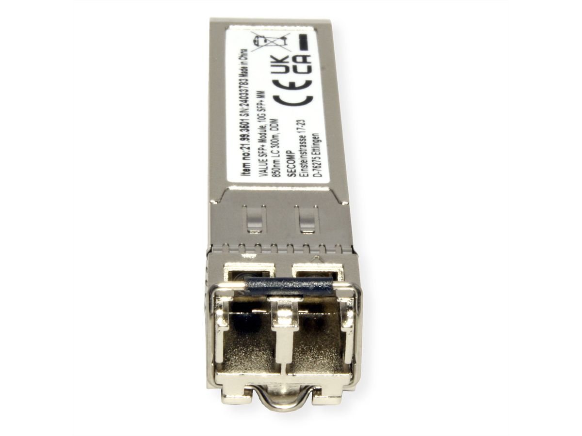 VALUE SFP+ Modul (Mini-GBIC) SR/LC, 10G, Multimode, 850nm, max. 300m