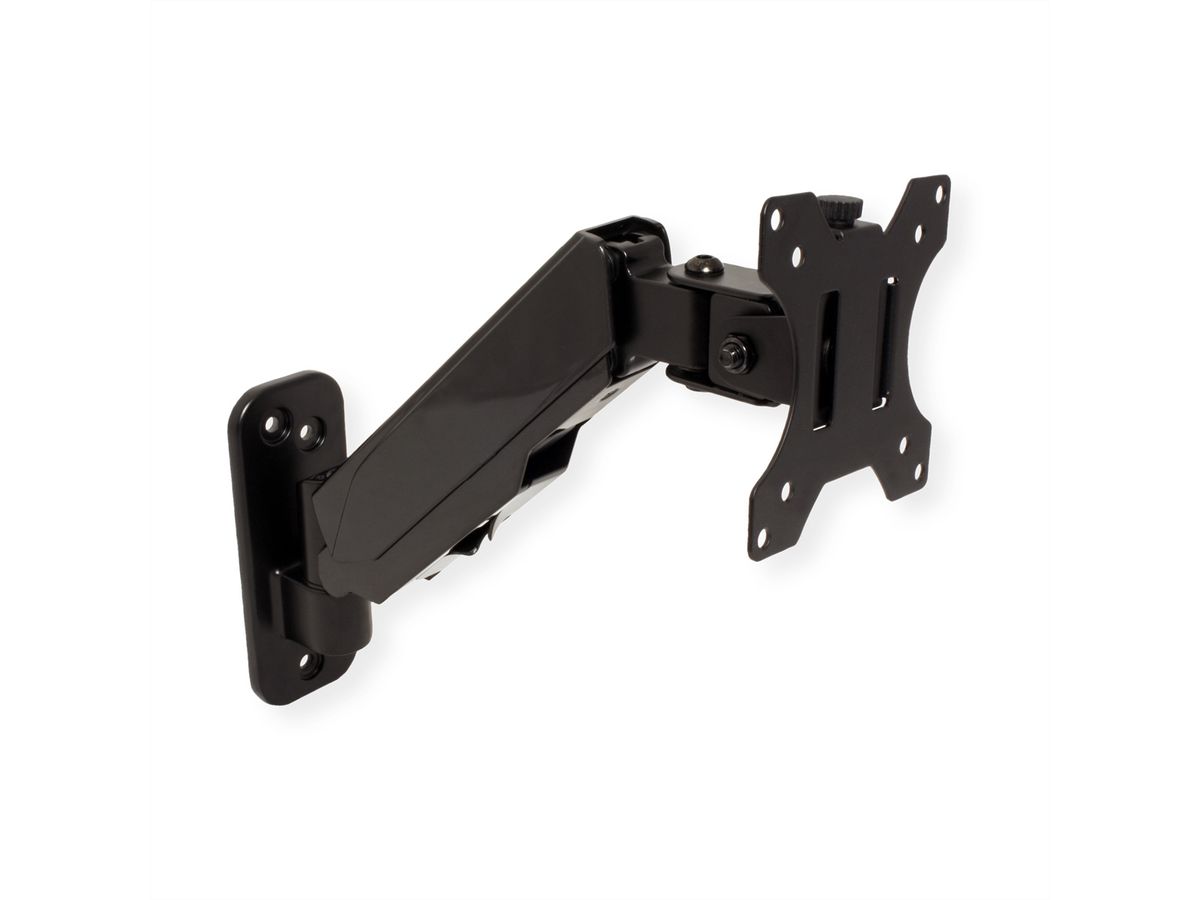 VALUE LCD Monitor Arm, Desk Clamp, 4 Joints, Pivot, black