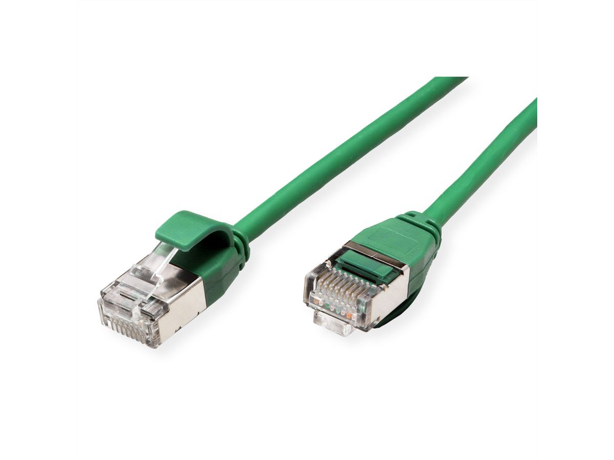 ROLINE U/FTP DataCenter Patch Cord Cat.6A (Class EA), LSOH, slim, green, 2 m
