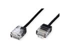 ROLINE UTP Data Center Patch Cord Cat.6A (Class EA), LSOH, Slim, Ultra Short Connector, black, 3 m