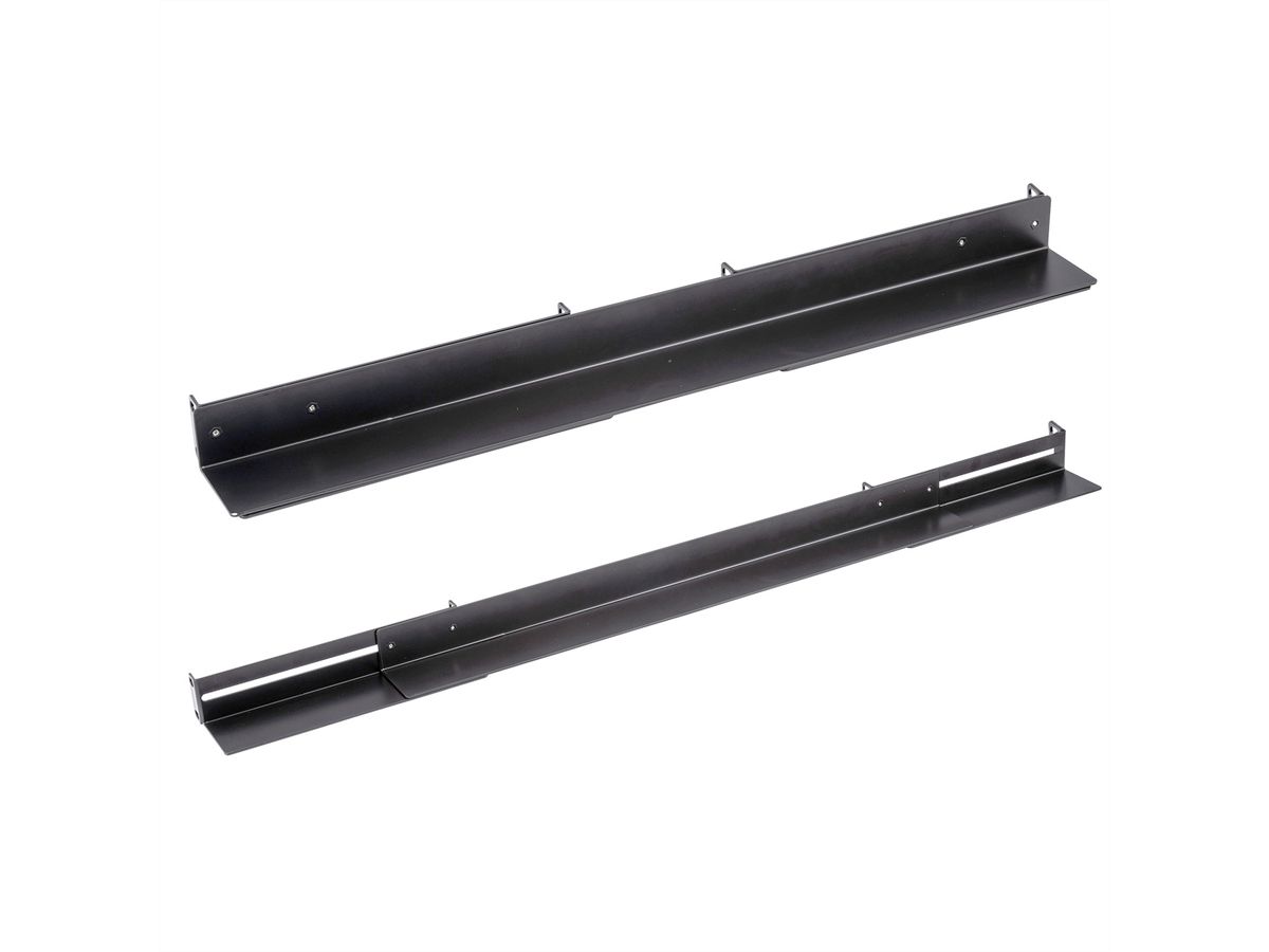 Slide Rails 1 Pair, variable depth 610-935mm, black