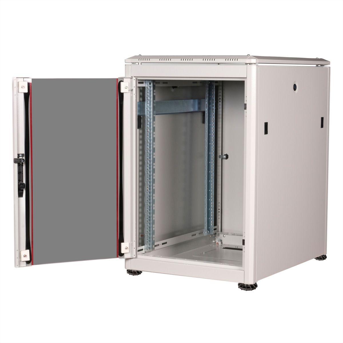 ROLINE 19-inch Network Cabinet Pro 16 U, 600x800 WxD glass door grey