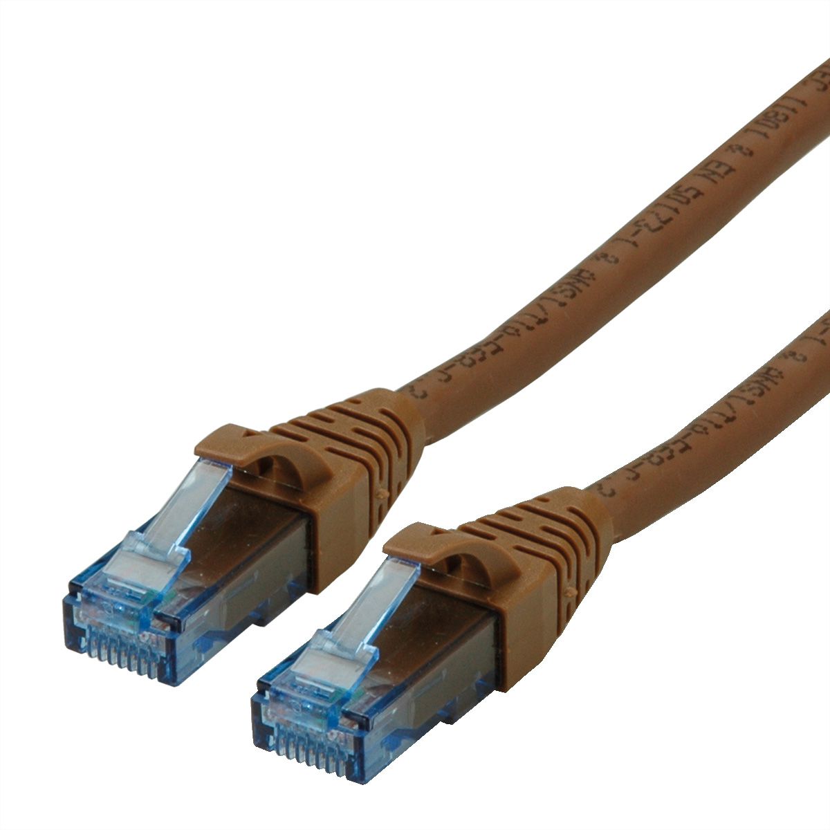 ROLINE UTP Patch Cord Cat.6A, Component Level, LSOH, brown, 2 m
