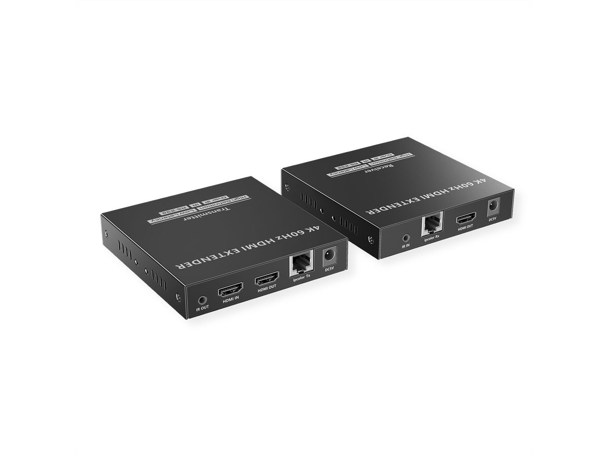 VALUE HDMI Extender, IPCOLOR over IP, 4K60Hz, 120 m